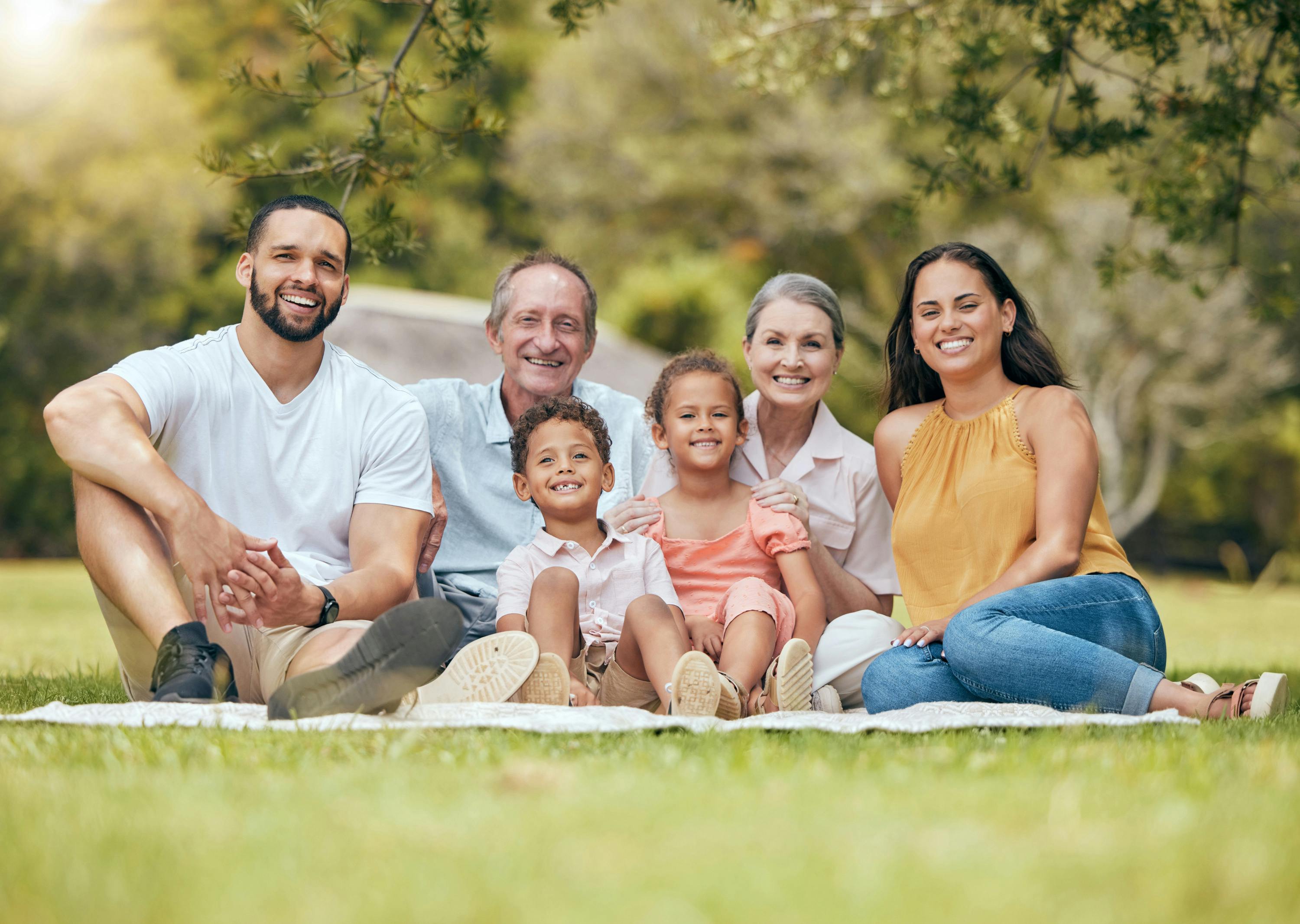 Hispanic Family Smiling
