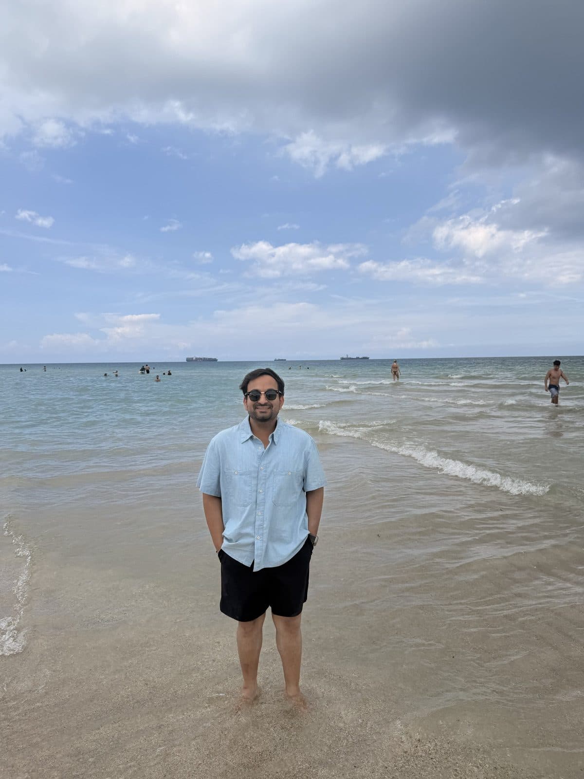 Dr. Kunal Bector at the beach
